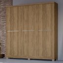 Ver imagem 6 de Guarda Roupa Casal 6 Portas 217x202 Cm E530 Nogueira Kappesberg