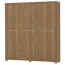 Ver imagem 1 de Guarda Roupa Casal 6 Portas 217x202 Cm E530 Nogueira Kappesberg