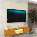 Ver imagem 7 de Estante Home para TV até 75 Polegadas 153cm com Porta Reflecta LED 100% MDF Lumi