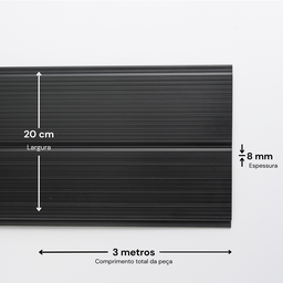 Forro de PVC Duplo Frisado 8mm x 20cm x 3m Belplast - Caixa com 7,2m2 - 2