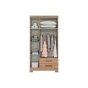 Ver imagem 3 de Guarda Roupa 3 Portas (2 C- Espelho) e 2 Gavetas C- Pés Açaí Da133 Branco-rosa - Henn