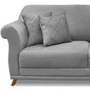 Ver imagem 7 de Sofa 3 Lugares Retro Polo 200cm com Almofada Veludo 2938 Ezz 2938