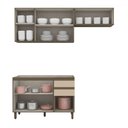 Ver imagem 3 de Cozinha Compacta Connect 7 Portas 2 Gavetas 100% Mdf Duna/cristal - Henn