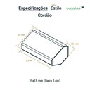 Ver imagem 4 de Cordão Estilo 10 Eucafloor Barra 2,40m - Cor 10 Único