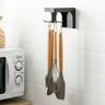 Porta Utensílios Cozinha Parede Talheres Suporte Giratório - 4