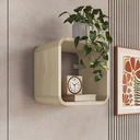 Ver imagem 1 de Prateleira Suspensa Nicho Simples Linha Curve 30cm Carvalho Araguaia - Completa Móveis