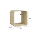 Ver imagem 6 de Prateleira Suspensa Nicho Simples Linha Curve 30cm Carvalho Araguaia - Completa Móveis