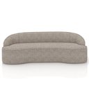 Ver imagem 3 de Sofá 4 Lugares Curvo Sala de Estar Living Lótus D02 Bouclê Bege Escuro 280cm Pb-04 - Lyam Decor