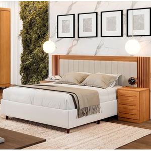 Cabeceira Extensiva Estofada Valência Cinamomo - Benetil