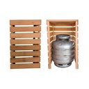 Ver imagem 3 de Porta Botijão de Gás Móvel Aparador para Cozinha + Porta Condimentos