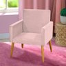 Poltrona Nina suede rose para sala - 2