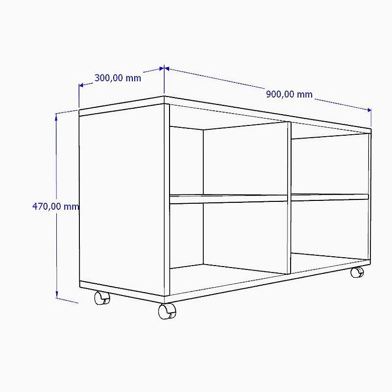 Sapateira em Mdf com Espaço para 08 Pares de Calçados - 3