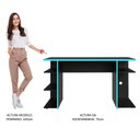 Ver imagem 4 de Mesa para Computador Gamer Madesa 9409 Preto Preto/azul Cor:preto/azul