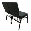 Ver imagem 5 de Cadeira com Prateleira para Igrejas Cinza