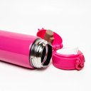 Ver imagem 4 de Kit Mochila Escolar Infantil Frozen 37389 e Garrafa de Água Térmica Pink Vibes 340ml Rosa - Dermiwil