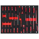 Ver imagem 3 de Carrinho de Ferramentas 266 Peças e 7 Gavetas Cromo Vanádio