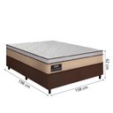 Ver imagem 4 de Cama Box Casal Queen Gazin Colchão Molas Ensacadas Maximus