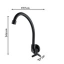 Ver imagem 3 de Torneira para Cozinha 24,6cm x 8,7cm Tríade Preto Matte Meber Metais