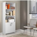 Ver imagem 4 de Kit 3 Armários para Escritório Semi-Aberto 2 Portas com Chave Branco