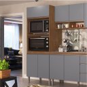 Ver imagem 3 de Cozinha Modulada 6 Peças Athena Freijó Cinza Megasul