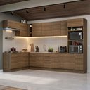 Ver imagem 1 de Armário de Cozinha Completa de Canto 499cm Rustic Stella Madesa 01