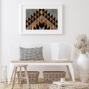 Ver imagem 2 de Quadro Horizontal Cinza Preto Madeira - 60x48cm:madeira Preta