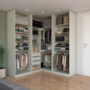 Ver imagem 2 de Guarda-roupa Casal Modulado Kalore 6 Portas 3 Gavetas com Espelho Areia - Panorama Móveis