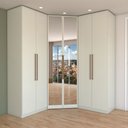 Ver imagem 6 de Guarda-roupa Casal Modulado Kalore 6 Portas 3 Gavetas com Espelho Areia - Panorama Móveis