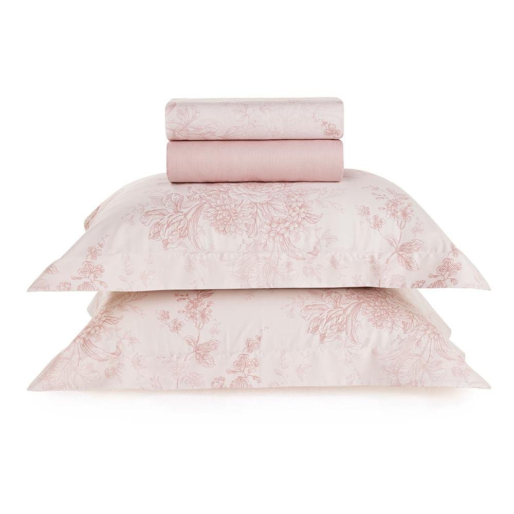 Jogo de Cama Queen Karsten 270 Fios Cetim Erica | MadeiraMadeira