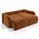 Ver imagem 3 de Sofá Cama Casal Retrátil e Reclinável 4 Lugares Terracota Uruguai 236cm