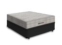 Ver imagem 2 de Cama Box Baú Casal Tecido Sintético Preto com Colchão Ortobom Airtech Molas Ensacadas