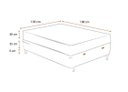 Ver imagem 3 de Cama Box Baú Casal Tecido Sintético Preto com Colchão Ortobom Airtech Molas Ensacadas