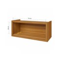 Ver imagem 5 de Armário Aéreo Modular Geladeira Imperatriz 80cm Porta Basculante - Freijó/off White - Nesher