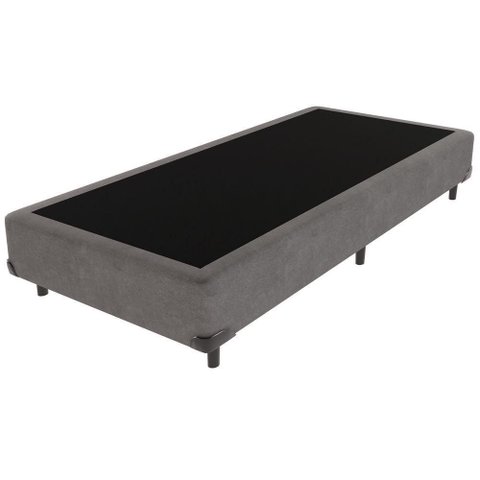 Cama Box Solteiro Bravus 78x188x44 Cinza