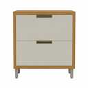 Ver imagem 3 de Balcão Modular Multiuso 80cm 1 Porta 1 Gaveta Imperatriz Freijó/Off White - Nesher