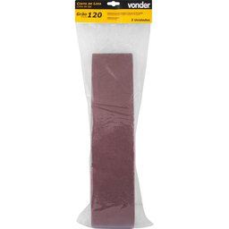 Cinta de Lixa 100 mm x 915 mm G 120 com 5 peças Vonder - 2