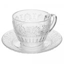 Ver imagem 2 de Conjunto 4 Xícaras de Chá com Pires Mauve 220ml Cristal - Wolff