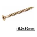 Ver imagem 1 de Parafuso Madeira Chipboard Cabeça Chata 5.0x50mm 200 Unidade