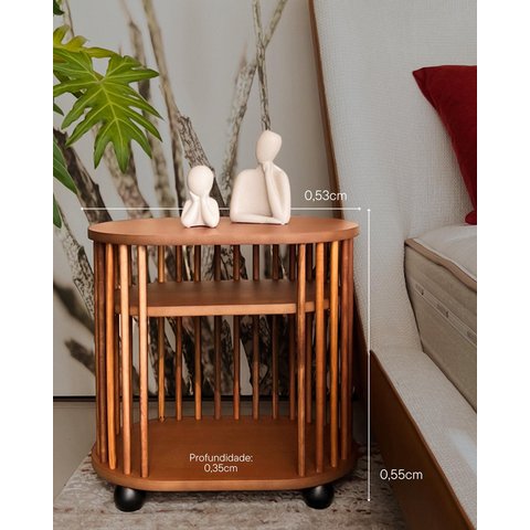 Mesa de Cabeceira Orgânico Zurique
