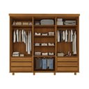Ver imagem 6 de Guarda-Roupa Ibiza 6 Portas Madeira Maciça Marrom/Mogno Mel