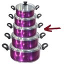 Ver imagem 3 de Caçarola Premium Lilas c/ Virola N.20 Tampa Vidro 2,5 Lts
