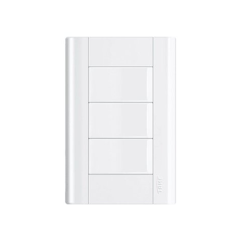 Interruptor Simples Triplo Fame Modulare com Placa 4x2