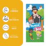 Toalha de Banho Infantil Aveludada Mundo Bita 70cm x 1,40m - 2