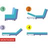 Poltrona Cama Reclinável Modelo Mova_MM que se Transforma em Sofá Cama Resistente e Confortável em S - 5