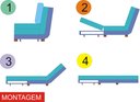 Ver imagem 5 de Poltrona Cama Reclinável Modelo Mova_mm que Se Transforma em Sofá Cama Resistente e Confortável em S
