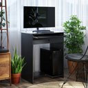Ver imagem 1 de Mesa para Computador Prática Ej Móveis1 Gaveta Home Office Estudo:preto