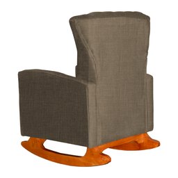 Poltrona Decora Melinda Balanço Linho Cacau - Malta Decor - 2
