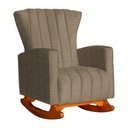 Ver imagem 1 de Poltrona Decora Melinda Balanço Linho Cacau - Malta Decor