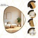 Ver imagem 7 de Espelho Orgânico com Borda em Madeira Natural P