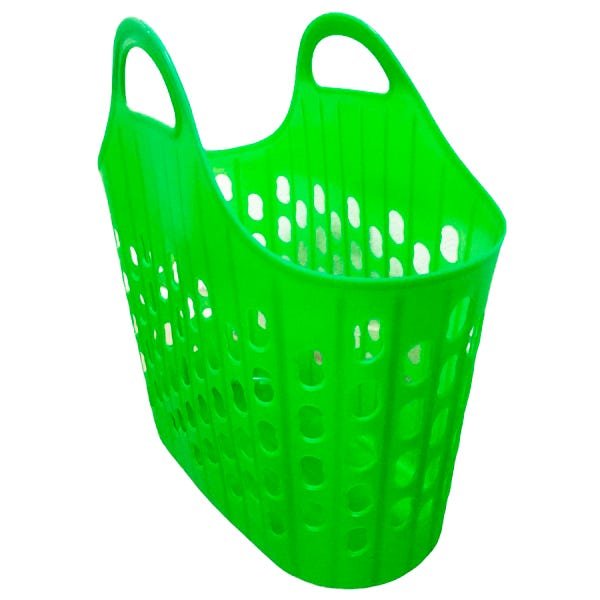 Sacola Bolsa Mercado Feira Brinquedo Multiuso Plástico Verde - 3